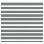 Vidaxl zebra rolgordijn 155x100 cm stofbreedte 150,9 cm donkergrijs