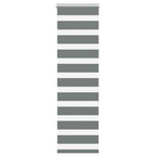 Vidaxl zebra rolgordijn 40x150 cm stofbreedte 35,9 cm donkergrijs