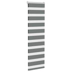 Vidaxl zebra rolgordijn 40x150 cm stofbreedte 35,9 cm donkergrijs
