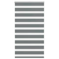 Vidaxl zebra rolgordijn 75x150 cm stofbreedte 70,9 cm donkergrijs