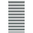 Vidaxl zebra rolgordijn 85x150 cm stofbreedte 80,9 cm donkergrijs