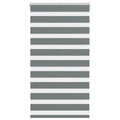 Vidaxl zebra rolgordijn 90x150 cm stofbreedte 85,9 cm donkergrijs