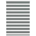 Vidaxl zebra rolgordijn 110x150 cm stofbreedte 105,9 cm donkergrijs