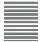 Vidaxl zebra rolgordijn 120x150 cm stofbreedte 115,9 cm donkergrijs