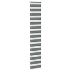 Vidaxl zebra rolgordijn 50x200 cm stofbreedte 45,9cm donkergrijs