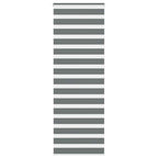 Vidaxl zebra rolgordijn 75x200 cm stofbreedte 70,9 cm donkergrijs