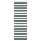 Vidaxl zebra rolgordijn 80x200 cm stofbreedte 75,9 cm donkergrijs
