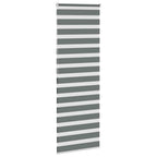 Vidaxl zebra rolgordijn 80x200 cm stofbreedte 75,9 cm donkergrijs