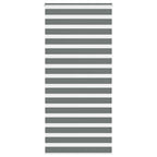 Vidaxl zebra rolgordijn 110x200 cm stofbreedte 105,9 cm donkergrijs