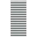 Vidaxl zebra rolgordijn 115x200 cm stofbreedte 110,9 cm donkergrijs