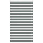 Vidaxl zebra rolgordijn 125x200 cm stofbreedte 120,9 cm donkergrijs