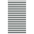 Vidaxl zebra rolgordijn 130x200 cm stofbreedte 125,9 cm donkergrijs