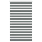 Vidaxl zebra rolgordijn 130x200 cm stofbreedte 125,9 cm donkergrijs