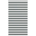 Vidaxl zebra rolgordijn 135x200 cm stofbreedte 130,9 cm donkergrijs