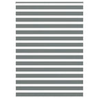 Vidaxl zebra rolgordijn 165x200 cm stofbreedte 160,9 cm donkergrijs