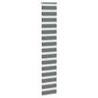 Vidaxl zebra rolgordijn 50x230 cm stofbreedte 45,9cm donkergrijs