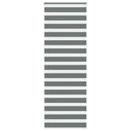 Vidaxl zebra rolgordijn 70x230 cm stofbreedte 65,9 cm donkergrijs