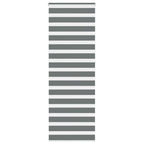 Vidaxl zebra rolgordijn 75x230 cm stofbreedte 70,9 cm donkergrijs