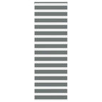 Vidaxl zebra rolgordijn 85x230 cm stofbreedte 80,9 cm donkergrijs