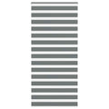 Vidaxl zebra rolgordijn 95x230 cm stofbreedte 90,9 cm donkergrijs