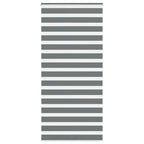Vidaxl zebra rolgordijn 110x230 cm stofbreedte 105,9 cm donkergrijs