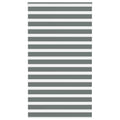 Vidaxl zebra rolgordijn 120x230 cm stofbreedte 115,9 cm donkergrijs