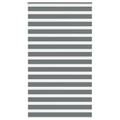 Vidaxl zebra rolgordijn 125x230 cm stofbreedte 120,9 cm donkergrijs