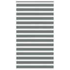 Vidaxl zebra rolgordijn 125x230 cm stofbreedte 120,9 cm donkergrijs