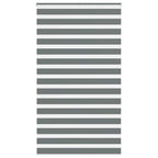 Vidaxl zebra rolgordijn 135x230 cm stofbreedte 130,9 cm donkergrijs