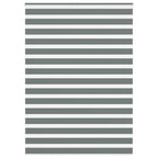 Vidaxl zebra rolgordijn 155x230 cm stofbreedte 150,9 cm donkergrijs
