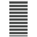 Vidaxl zebra rolgordijn 75x100 cm stofbreedte 70,9 cm zwart