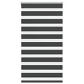 Vidaxl zebra rolgordijn 80x100 cm stofbreedte 75,9 cm zwart