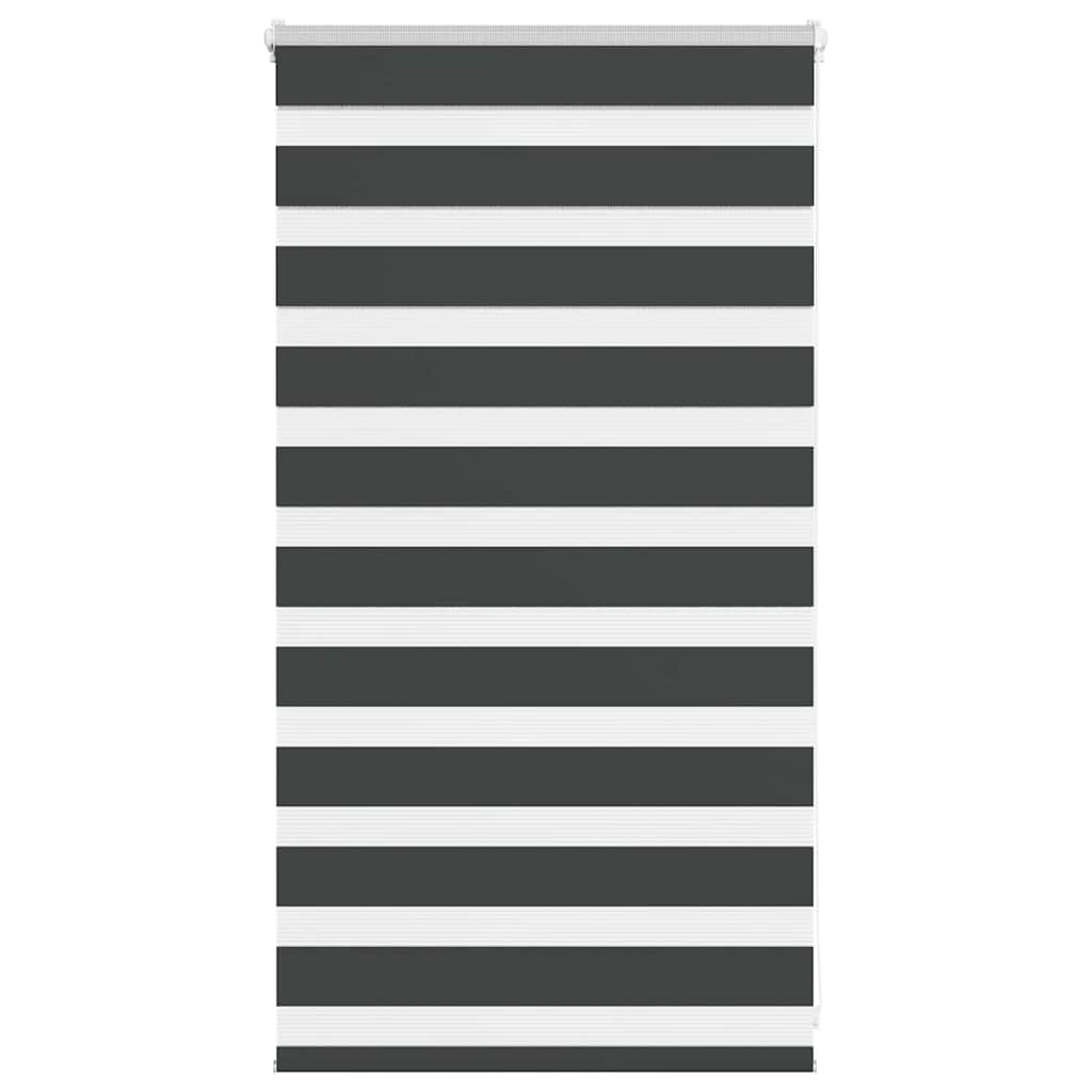 Vidaxl zebra rolgordijn 80x100 cm stofbreedte 75,9 cm zwart