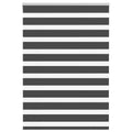 Vidaxl zebra rolgordijn 95x100 cm stofbreedte 90,9 cm zwart