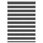 Vidaxl zebra rolgordijn 110x100 cm stofbreedte 105,9 cm zwart