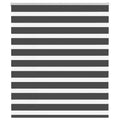 Vidaxl zebra rolgordijn 130x100 cm stofbreedte 125,9 cm zwart
