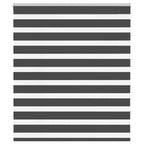 Vidaxl zebra rolgordijn 130x100 cm stofbreedte 125,9 cm zwart