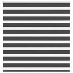 Vidaxl zebra rolgordijn 140x100 cm stofbreedte 135,9 cm zwart