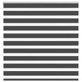 Vidaxl zebra rolgordijn 145x100 cm stofbreedte 140,9 cm zwart