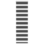 Vidaxl zebra rolgordijn 45x150 cm stofbreedte 40,9 cm zwart