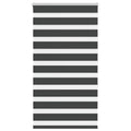 Vidaxl zebra rolgordijn 70x150 cm stofbreedte 65,9 cm zwart