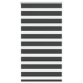 Vidaxl zebra rolgordijn 80x150 cm stofbreedte 75,9 cm zwart