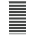Vidaxl zebra rolgordijn 85x150 cm stofbreedte 80,9 cm zwart