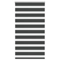 Vidaxl zebra rolgordijn 90x150 cm stofbreedte 85,9 cm zwart