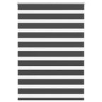 Vidaxl zebra rolgordijn 95x150 cm stofbreedte 90,9 cm zwart