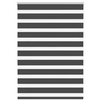 Vidaxl zebra rolgordijn 105x150 cm stofbreedte 100,9 cm zwart