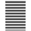 Vidaxl zebra rolgordijn 110x150 cm stofbreedte 105,9 cm zwart