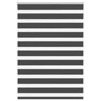 Vidaxl zebra rolgordijn 110x150 cm stofbreedte 105,9 cm zwart