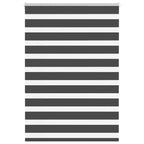 Vidaxl zebra rolgordijn 115x150 cm stofbreedte 110,9 cm zwart