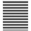 Vidaxl zebra rolgordijn 120x150 cm stofbreedte 115,9 cm zwart